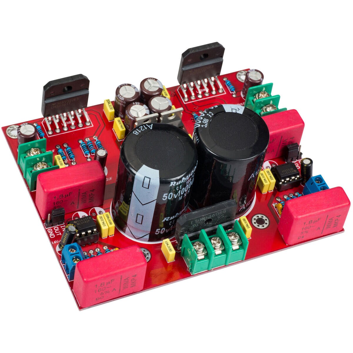 Yuan-Jing 2 x 68W LM3886 + NE5532 Audio Amplifier Board
